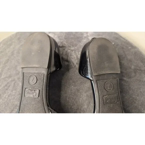 Circus by Sam Edelman Romona D'Orsay reptile scale black pointed flats 7 - Picture 6 of 7